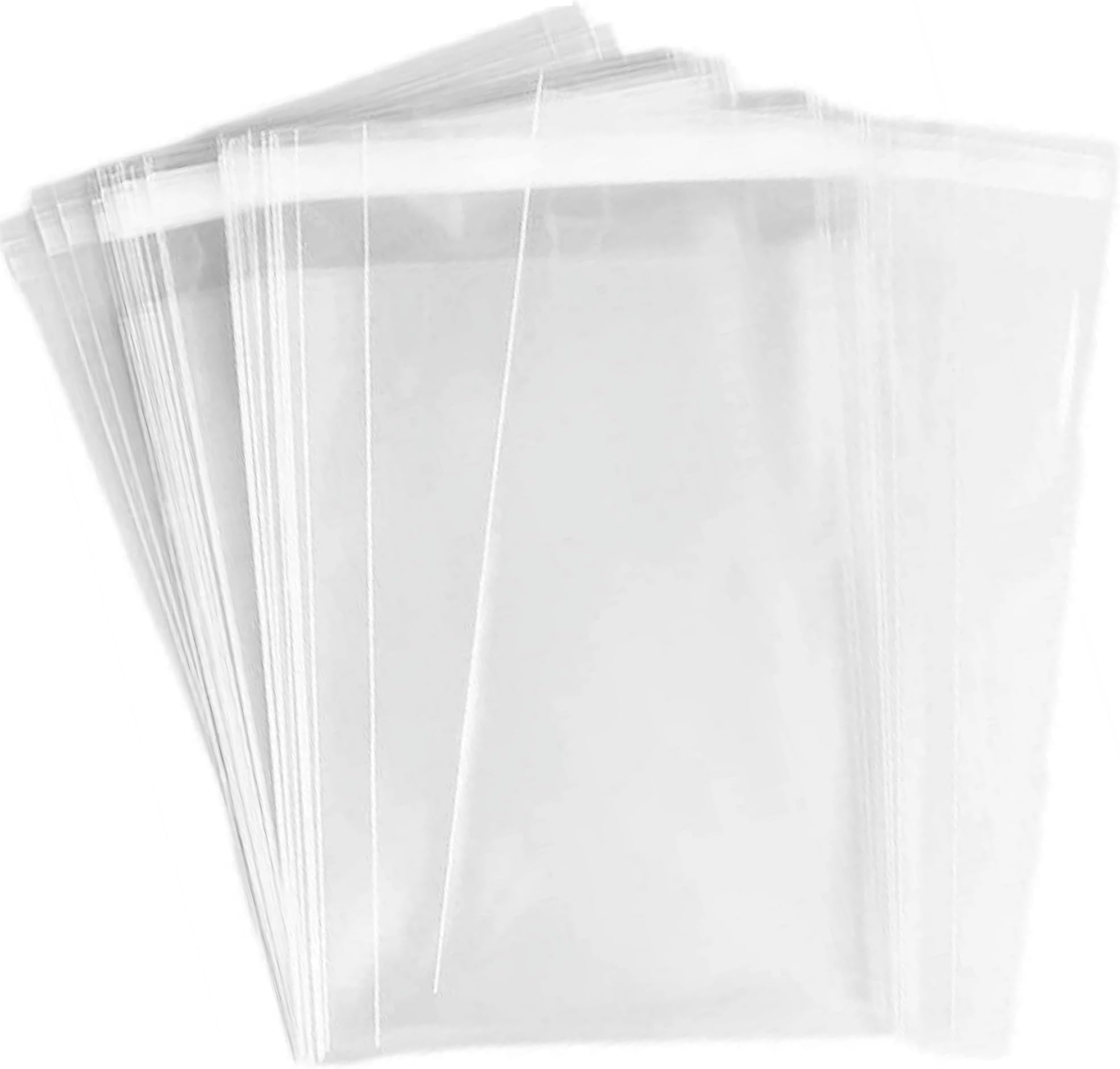 4-1/2 x 6-1/2 Inch Clear Cellophane Cello Bags-Fits A4 Envelope 4X6 Prints Photos Cards Candy Treats Cookie Clear Plastic Sleeves-150 Pcs