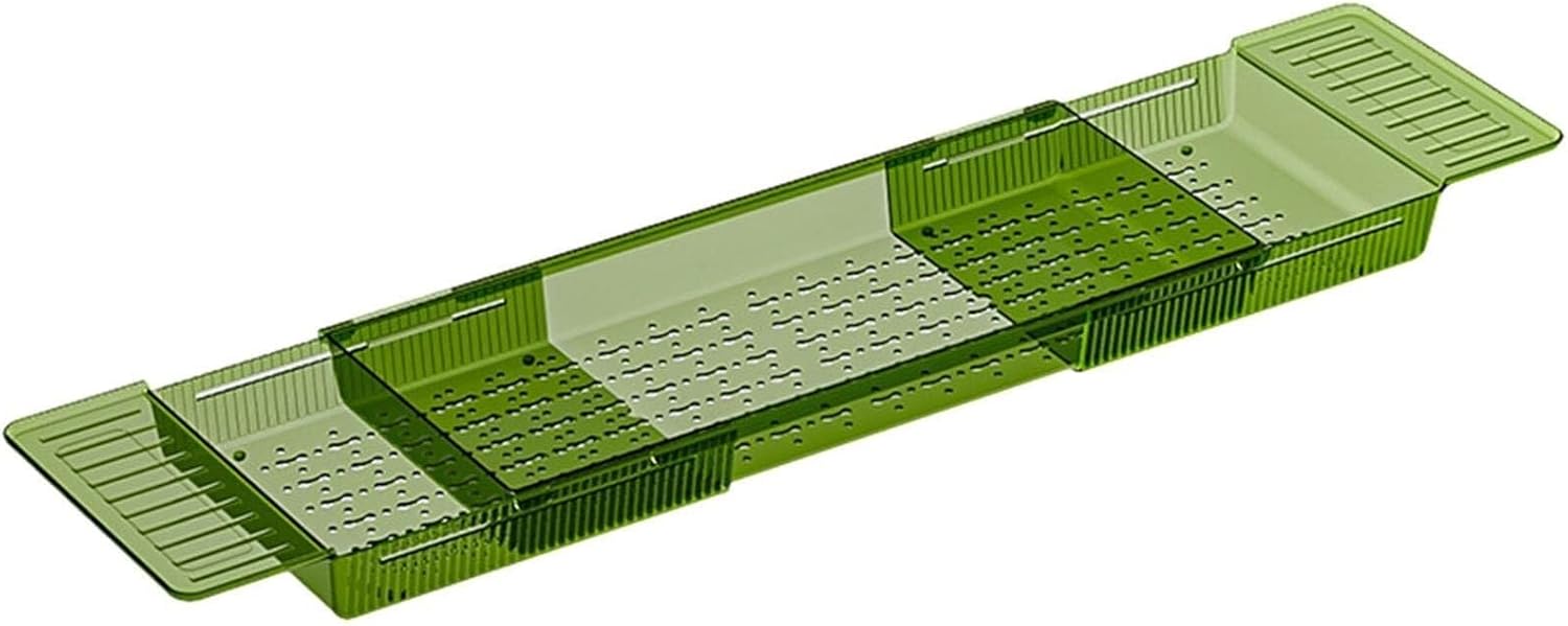 Expandable Bath Tray | Luxury Bathtub for Relaxing Time Multifunctional Organizer Books, Wine, Phone Adjustable, Non-Slip, Ideal Gift Any Occasion，Black