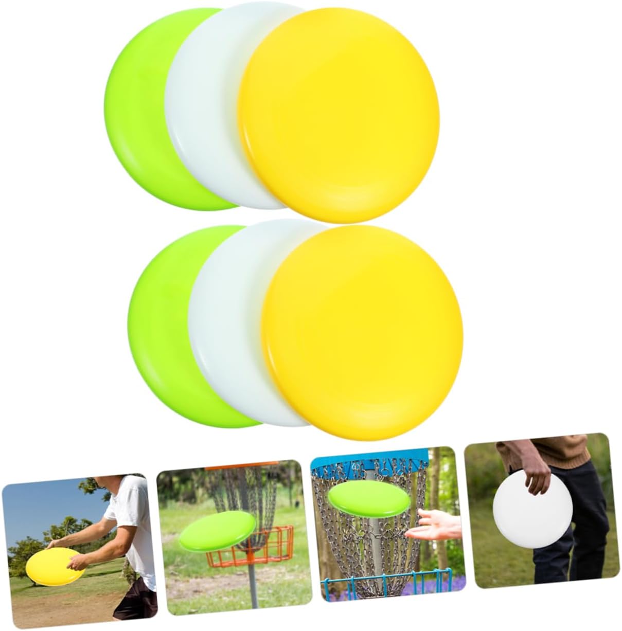 6pcs Softball Pitching Discs Training Aid Reusable Throwing Discs for Velocity and Accuracy Portable Softball Practice Equipment for Home Park