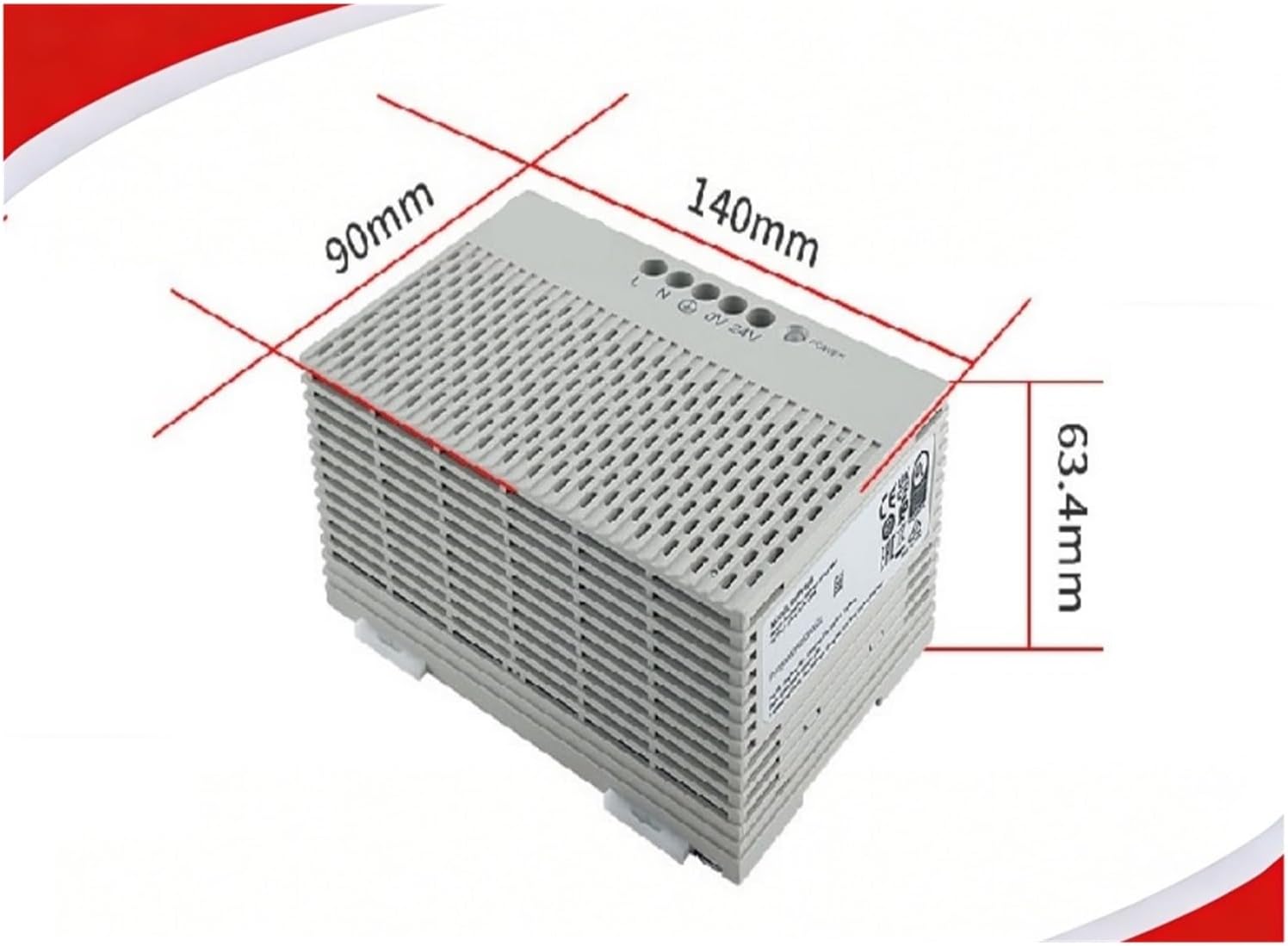 DVP‑PS05 Guide‑Rail Power Supply Module 24Vdc 5A120W