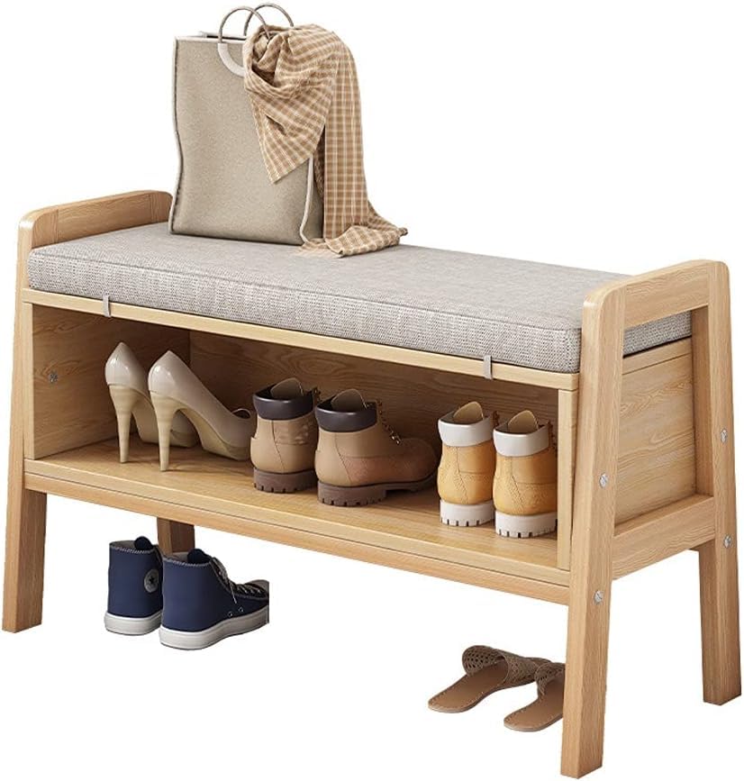 Meuble à chaussures étagère de rangement couloir salon avec siège banquette