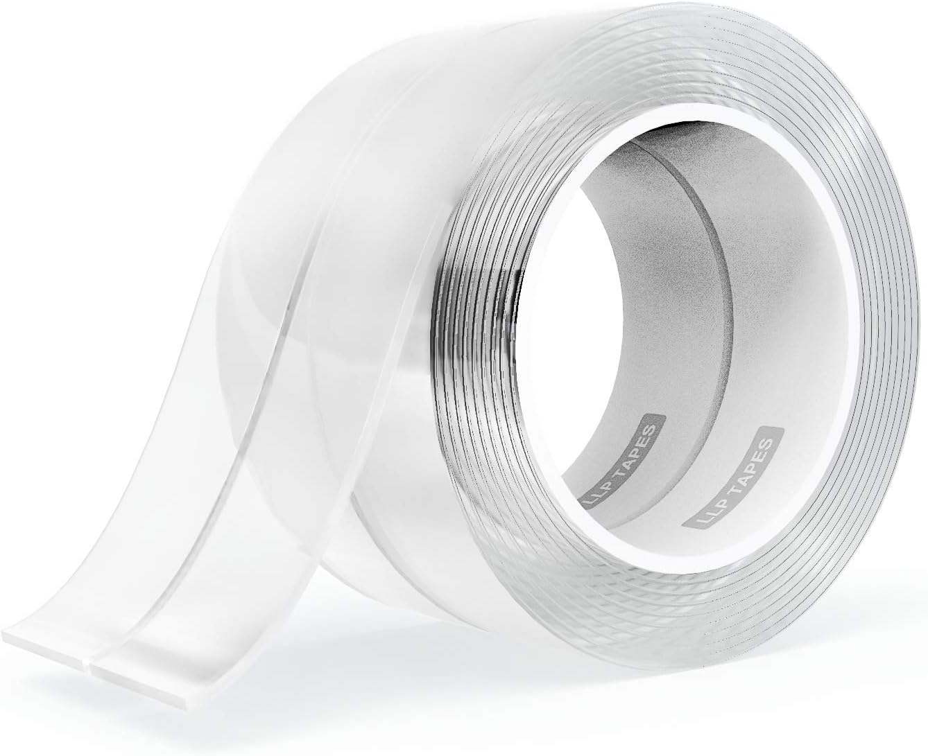 LLPT Nano Tape Double Sided Tape 2 Pack 1.18 Inch x 16.5 Feet Mounting Tape Heavy Duty Gel Tape Clear Traceless Washable No Residue for Home Office Deco Card Poster Photo Wall (SN352)