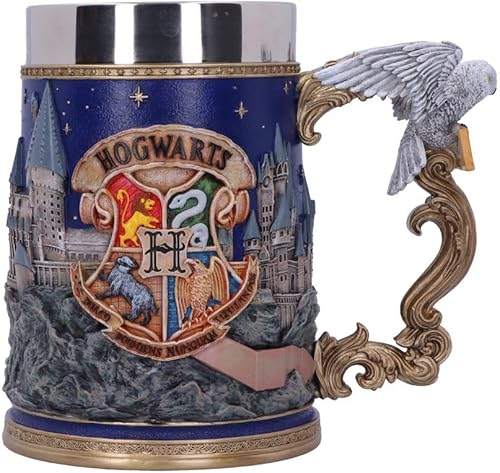 Nemesis Now Jarra coleccionable de Harry Potter Hogwarts con licencia oficial de 6.1 in, color azul