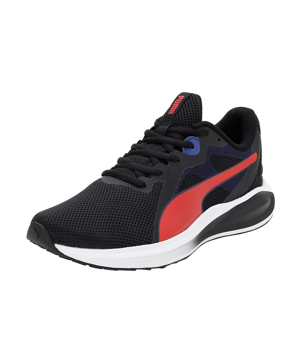 Puma Unisex-Kids Twitch Runner Mutant Jr Black-Burnt Red-Elektro Blue Sneaker - 5UK (38625102) (B09L5KNNSH) Amazon Price History, Amazon Price Tracker