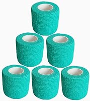 Vista 146 de Baisunt Paquete de 6 vendajes cohesivos de 1 pulgada, cinta autoadhesiva autoadhesiva autoadhesiva transpirable para muñeca, tobillo, deportes