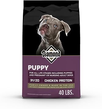 Diamond Puppy High Protein Dry Dog Food, Chicken Protein, 40lb