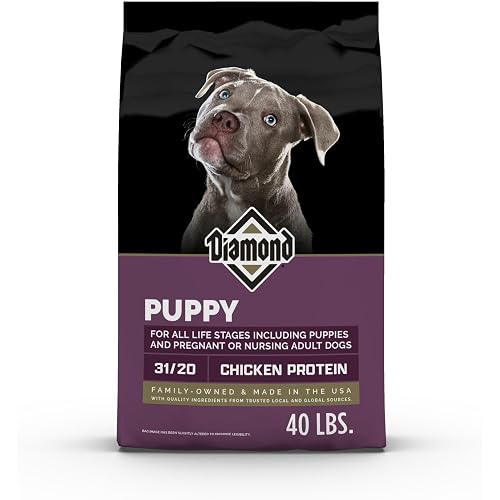 Diamond Puppy High Protein Dry Dog Food, Chicken Protein, 40lb | Puppy, Adult & Senior Dogs | DHA for Proper Brain & Vision Development | Guaranteed Probiotics for Digestive Support
