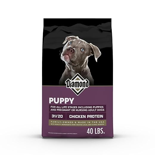 Diamond Premium Recipe Complete And Balanced Dry Dog Food For Growing Puppies, 40Lb