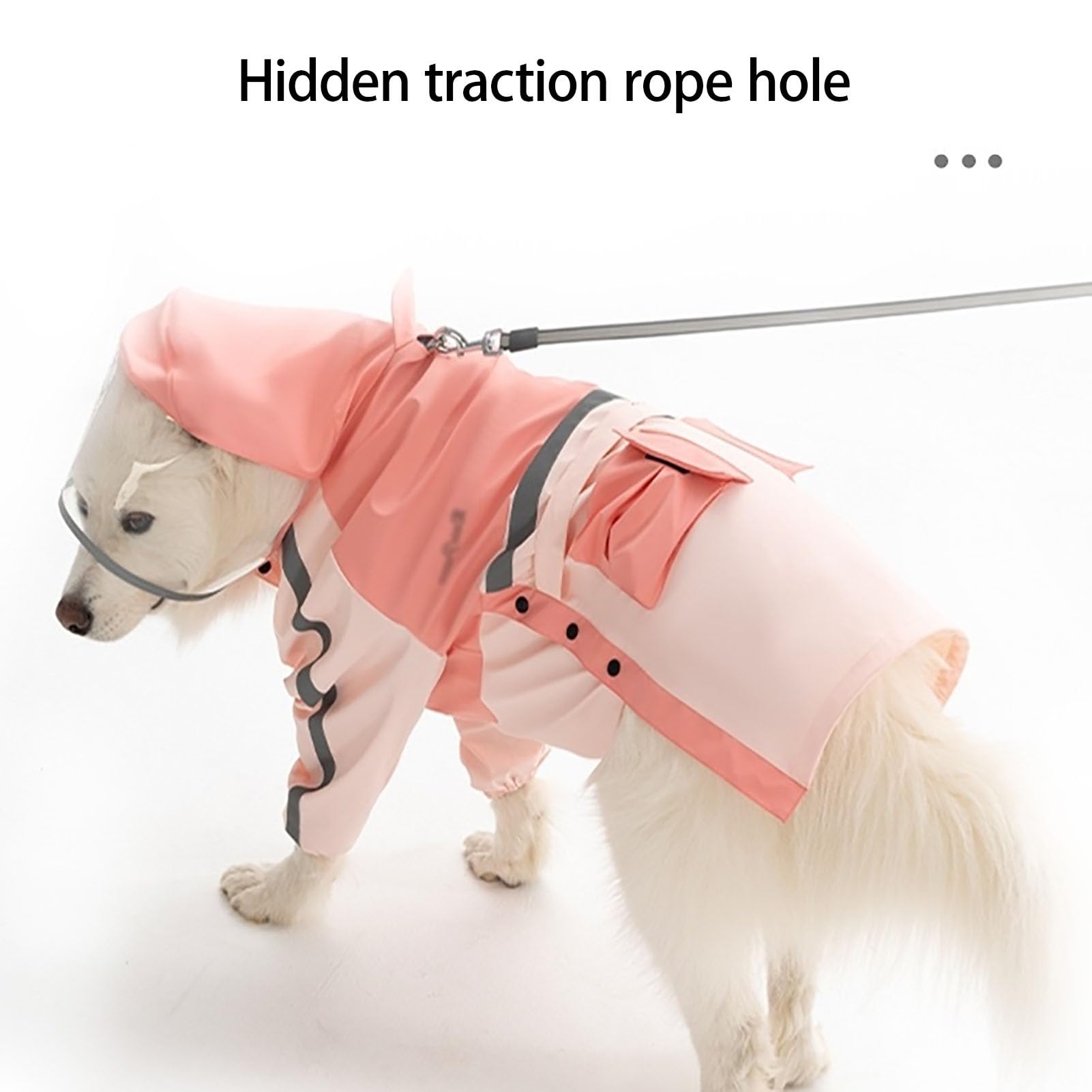 Impermeabile Cane Cappuccio Giacca Antipioggia Impermeabile per Cani con Cappuccio Cappotto per Cani Impermeabile(Verde,XXL)