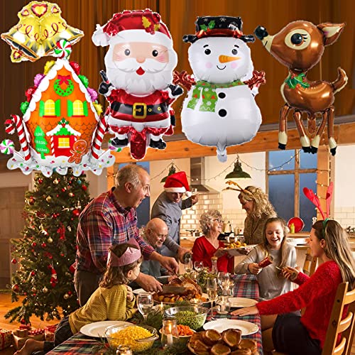 Christmas Balloons Santa Claus Reindeer Snowman Helium Balloon For Xmas Christmas Party Decoration Supplies #TOP5
