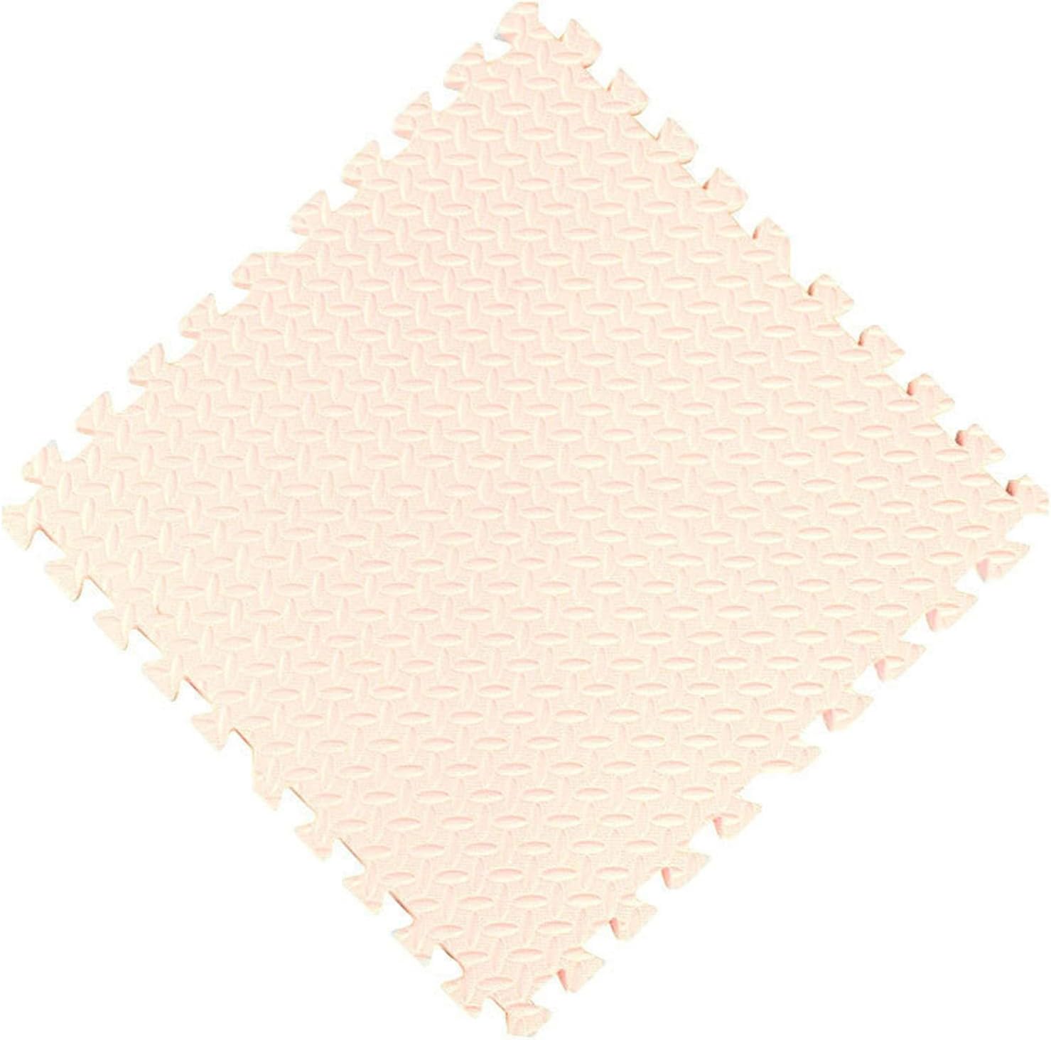 16 Pcs Extra Thick Foam Puzzle Mats - 12"x12" Non-Slip Interlocking Floor Tiles, Soft & Easy to Clean, Ideal for Playrooms, Kids' Rooms, Beige Color