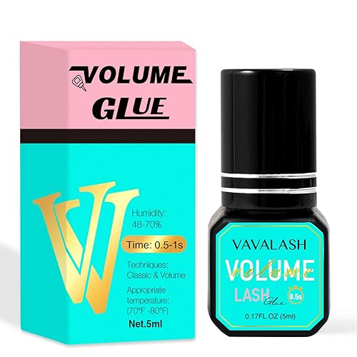 VAVALASH Pegamento para extensiones de pestañas, adhesivo de 0.5 a 1 segundo, retención de tiempo de secado de 9 semanas, pegamento de pestañas de