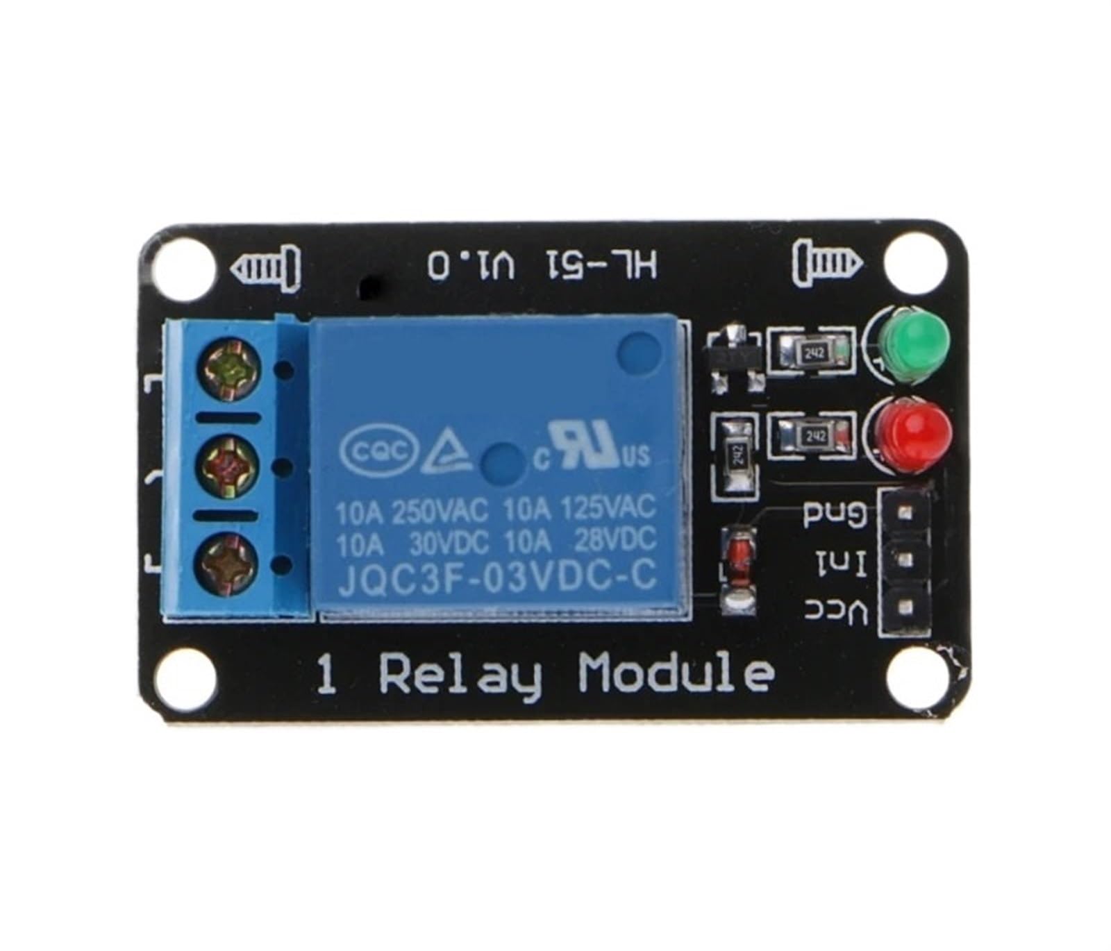 Module relais 1 canal 3V 3.3V bas niveau avec minuterie et interrupteur AC 220V