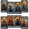 CRAFTERIAN Stained Glass Tarot Cards, 78 Tarot Deck with Foil Edges, Original Tarot Cards for Beginners and Experts with Guide Book, Fortune Telling Game, Divination Tools for All Skill Levels.