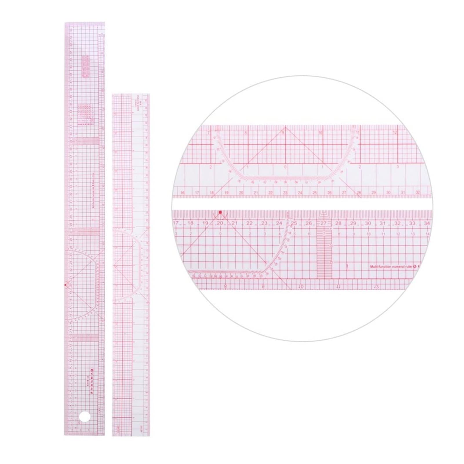 Righello, Kit di misurazione for Sarto, Metro da Cucito Trasparente, Braccio for Manica, Set di Curve francesi, Righello da Taglio, Set di Ruote a Pale,Righelli(United Kingdom)