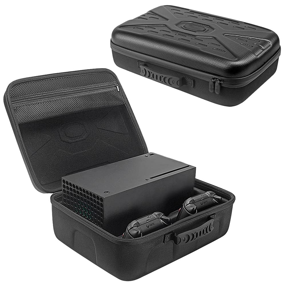 TCOS TECH Storage Bag for Xbox Series X, Hard Shell Protective Travel Carrying Case, Travel Bag for Xbox Series X Console, Controllers, Games and Gaming Accessories (B0CJ7W8Q1K) Amazon Price History, Amazon Price Tracker