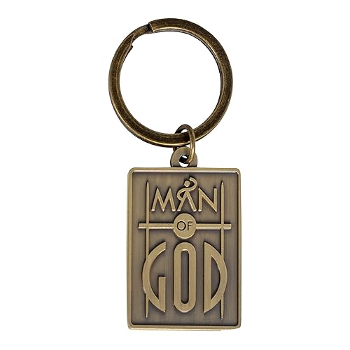 Dicksons Square Metal Christian Inspirational Split Key Ring Bible Bag