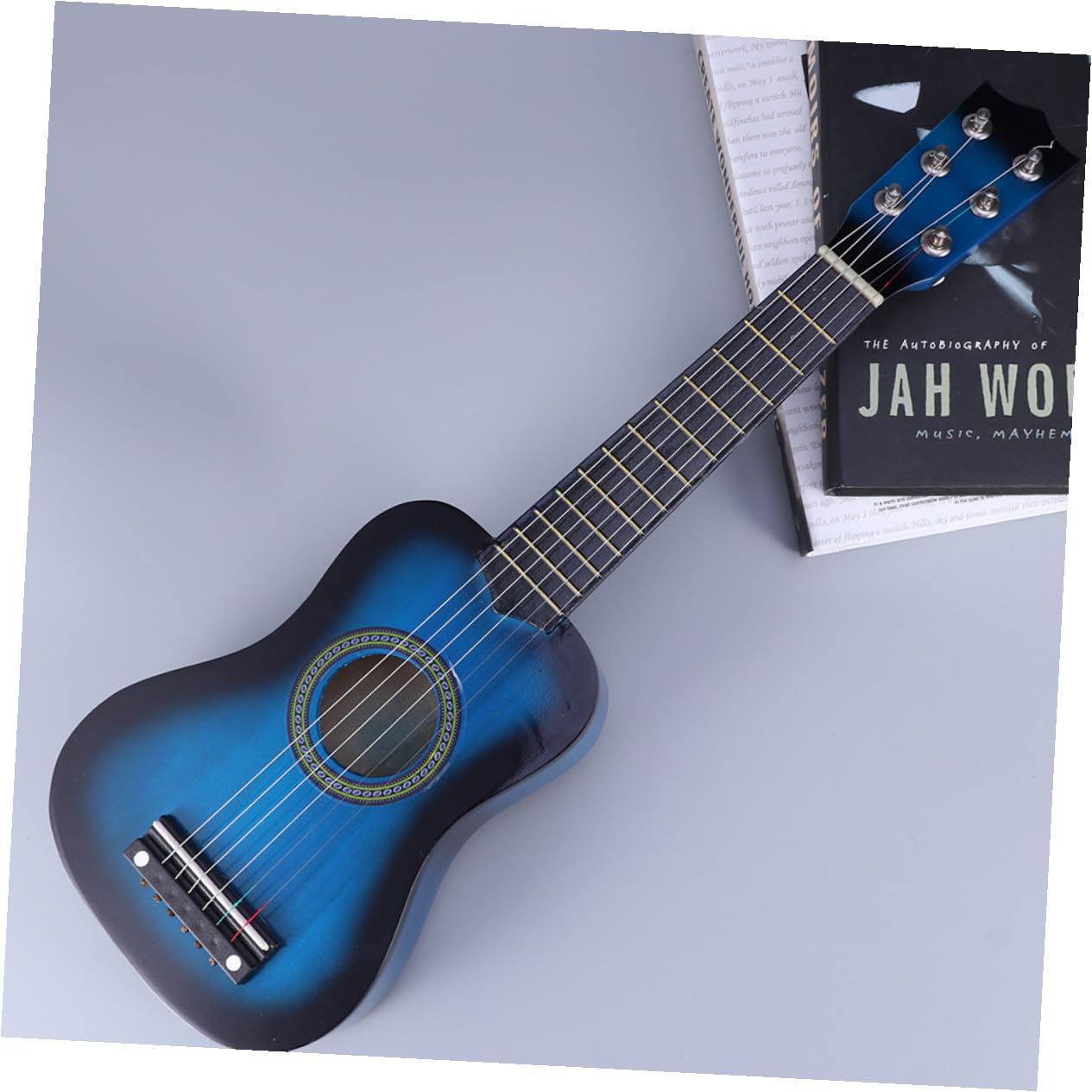 Chitarra Giocattolo Blu in Legno 23 Pollici per Bambini | Strumento Musicale Educativo, Design Creativo e Superficie Liscia, Back To School Party