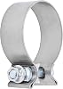 bylikeho Stainless Steel Exhaust Clamp, Narrow Band Muffler Seal,Car Accessories Narrow Band Muffler Clamp,Use for Exhaust System (3 inch)
