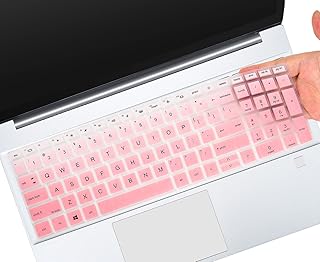 Keyboard Cover for HP ProBook 450 G8 G9 15.6, HP ProBook 455 G8 G9, HP Probook 650 G8 15.6 inch & HP ZBook Power G8 G9 15.6" Laptop(NOT fit ProBook 450 455 650 G6 G7), Ombre Pink
