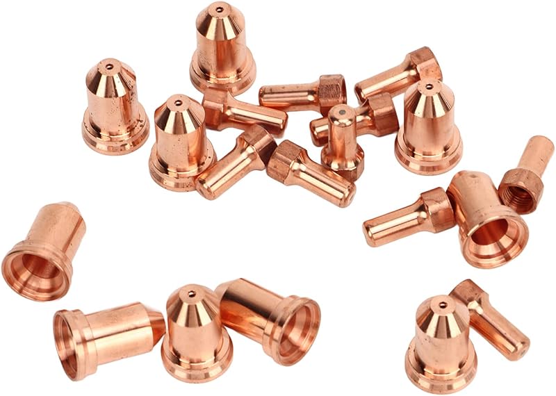 20PCS Plasma Electrode Tip Kit Brass Consumables for PT80 IPT-80 PTM-80 Plasma Cutters and Replacement Parts