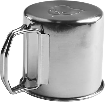 220/350/450/600ml Double Layer Titanium Water Cup Coffee Tea Mug for Home Outdoor Camping Hiking Backpacking Picnic(260ML)