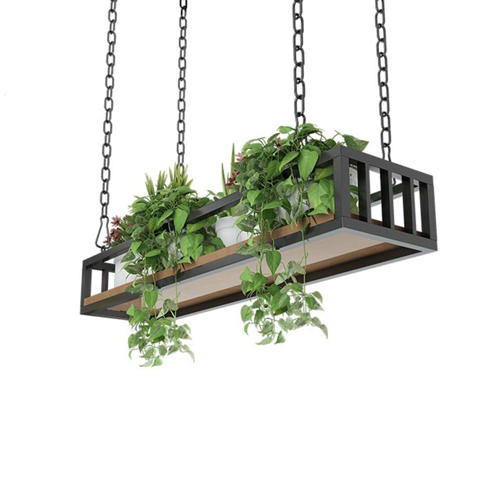 Casier à vin haut de gamme en fer forgé suspendu style industriel 100cm