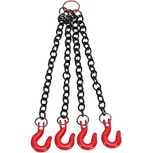 RC Tow Hook with Chain, Metal Tow Chain with Hooks for RC Crawler Car, 110 Scale Off Road Decorative Accessories Quad Hook