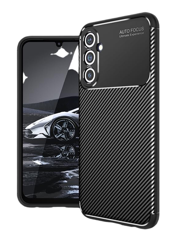 Coque Samsung Galaxy M34 2023 texture carbone antichoc noir