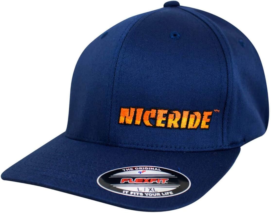 "Classic Fitted Premium Navy Baseball Cap with Embroidered Logo (Small) | Structured | Unisex Lifestyle Hat