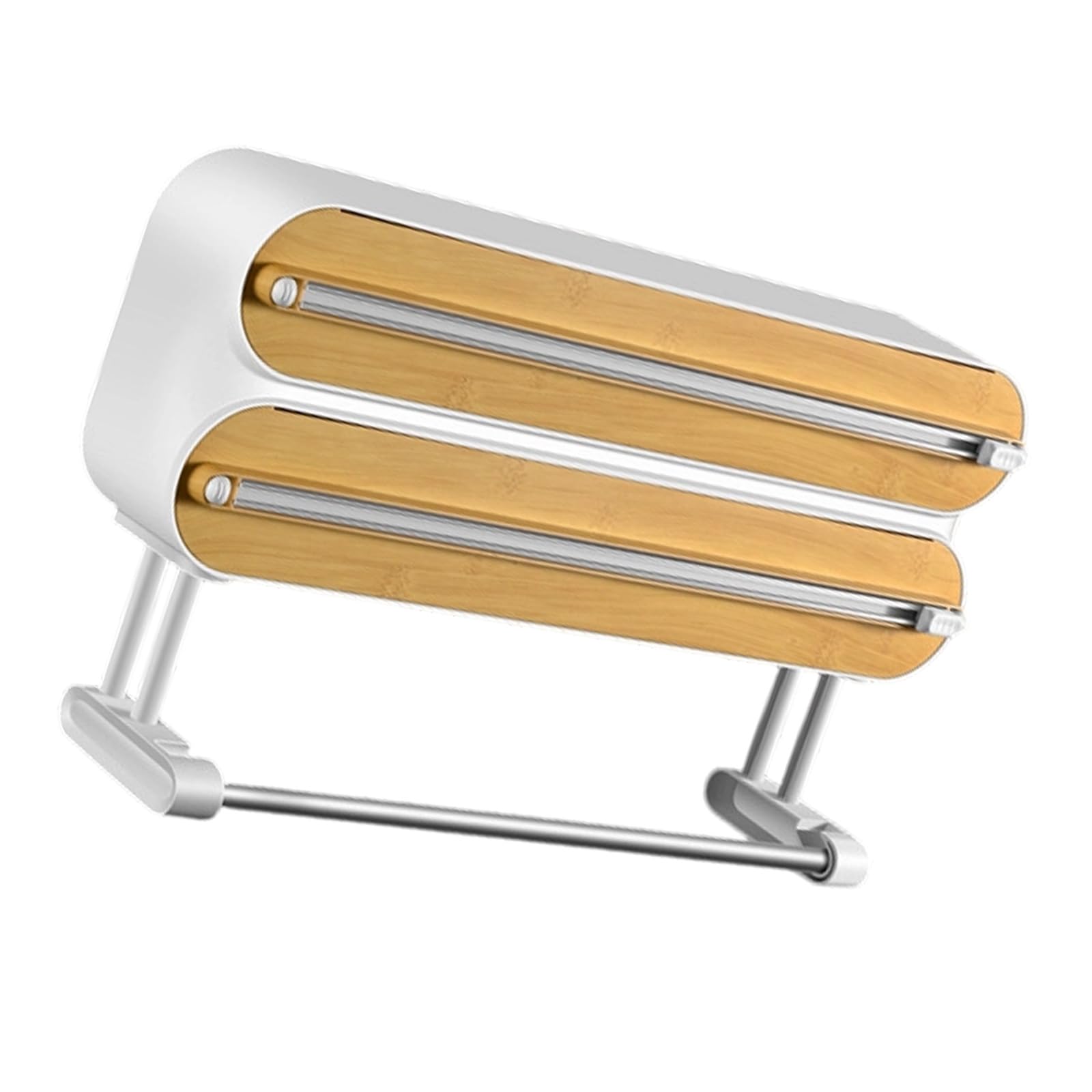NVOQILIN Multi Purpose Wrapping Dispenser with Built in Cutter for Foil Parchment and Cling Film Remote Tissue Dispenser