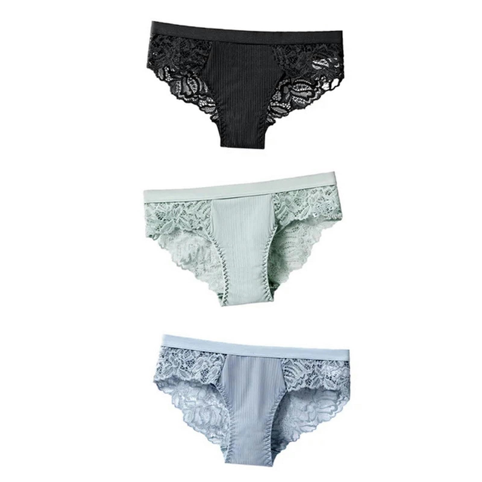 Bielizna damska Confort Majtki Majtki Bezszwowe Figi Koronkowa Bielizna Damska Dla Kobiet Majtki Kwiatowe G-XL-3 szt, G 3 szt, XL