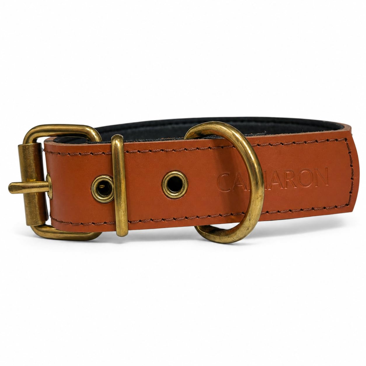 Collier pour chien en cuir personnalisé pour balades et randonnées de taille L