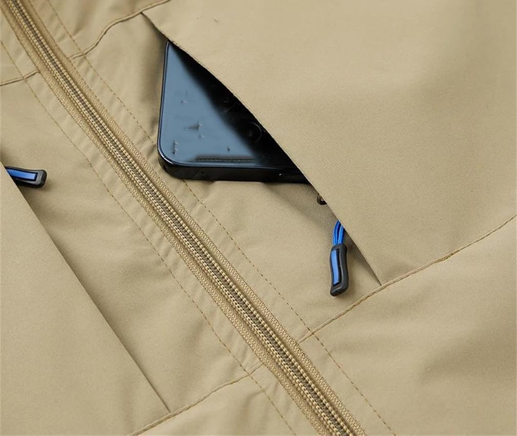 Men's Thin Outdoor Vest Stand Collar Breathable Loose Sleeveless Waistcoat For Camping Fishing Hiking