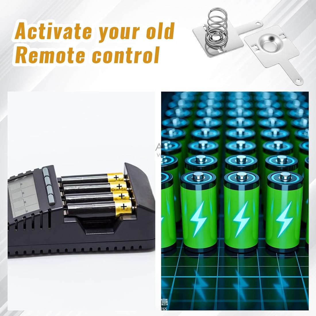 HAGNA 24 Set Positivo A Negativo Molla Contatto Piastra, 24 Pezzi Aa Batteria Piastra 28Mmx11Mm E 24 Coppie Aa Batteria Piastra 13Mmx11Mm