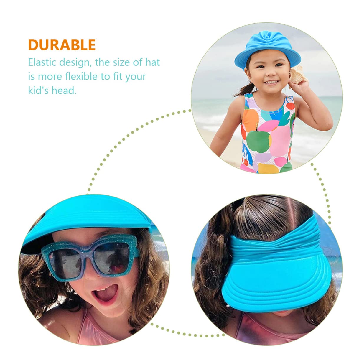 Sombrero de Sol de bebé Sombrero de protección Solar para bebés Gorro de protección Solar para bebés con ventilación Gorros de Sombreros al Aire Sombrero de Nylon