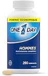 One A Day Multivitamine pour Hommes - Vitamines Quotidiennes Pour Hommes - Multivitamine Masculine Avec Vitamine A, Vitamine C, Vitamine D Et Zinc Pour Le Soutien Immunitaire, Vitamine E, B12, Magnésium, Lycopène Calcium, 250 comprimés