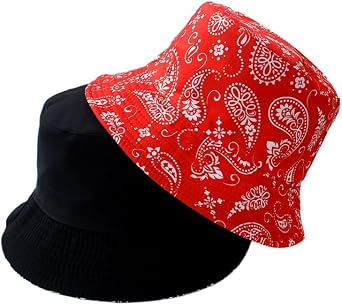 Summer Bandana Bucket Hats for Men Women Fashion Hip Hop Paisley Bandanas Sun Hat Outdoor Beach Caps Fisherman hat