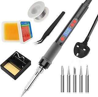 Soldering Iron Kit, ILIBILIB 90W LCD Auto Sle...,