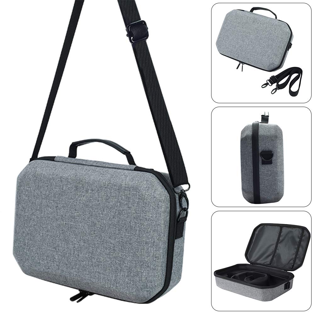 Denpetec Custodia rigida da viaggio per cuffie da gioco VR All-in-one Oculus Quest 2 (grigio)