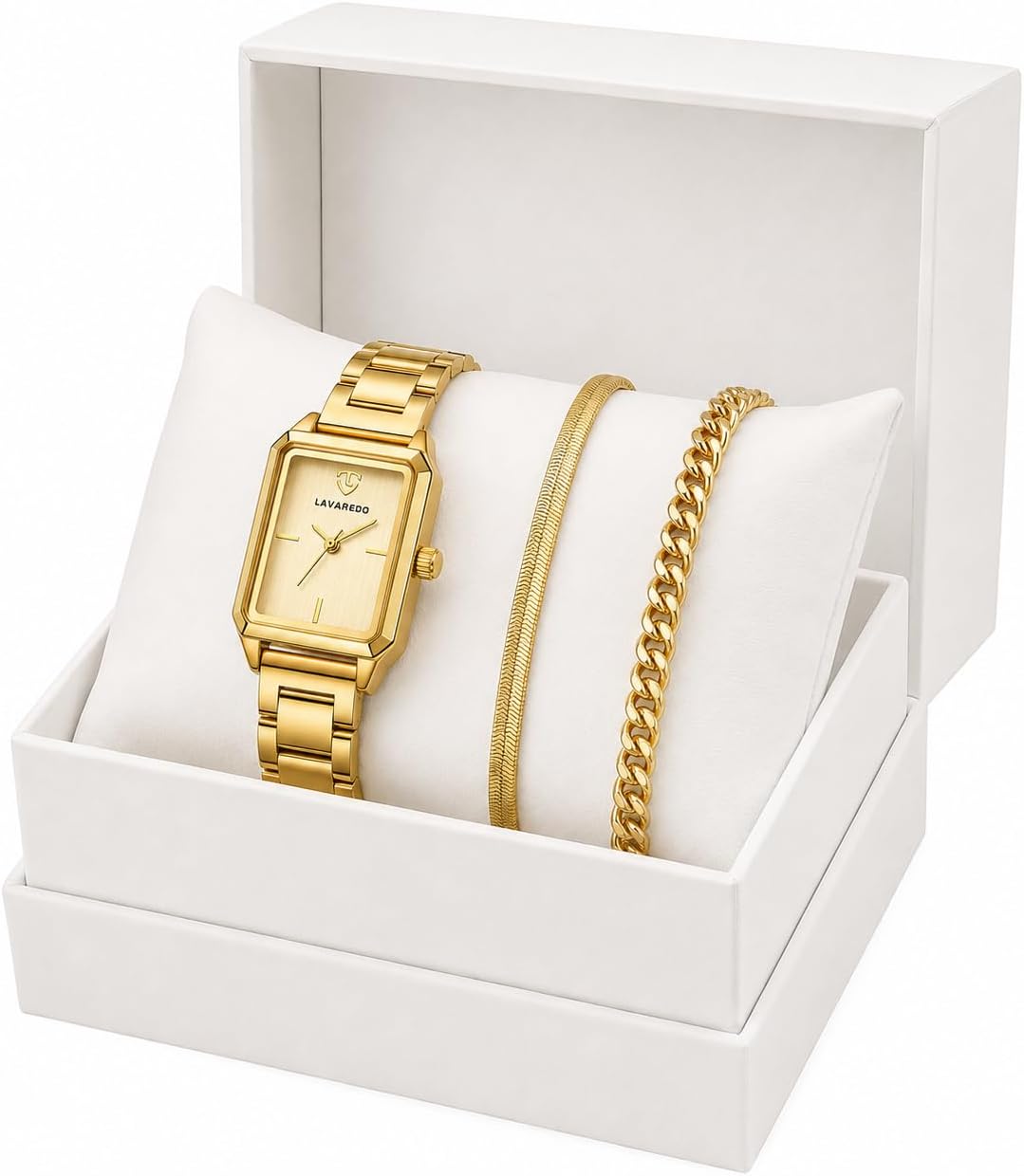 Gold Watches for Women, Dainty Womens Watch, Luxury Ladies Wrist Watches with Stainless Steel & Japanese Quartz Movement, Daily Waterproof Watch, A Great Gift for Women