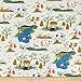 Cotton + Steel Rifle Paper Co. English Garden Garden Toile Fabric, Cream, Fabric By The Yard