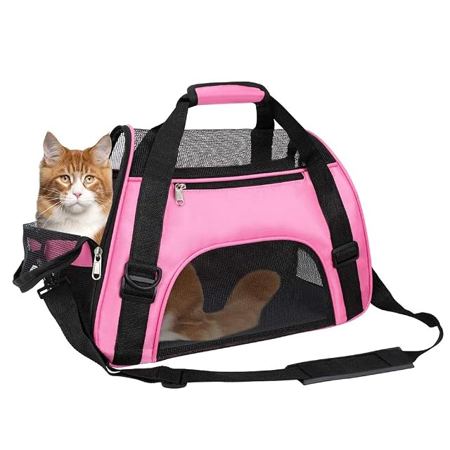 TIYOLAT Bolsa de Transporte para Mascotas, Bolsas de Lona aprobadas por aerolíneas