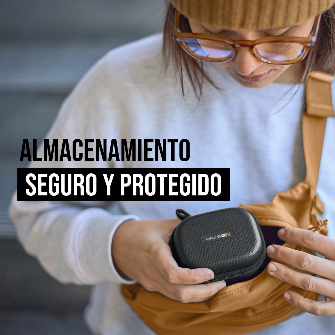RØDE Wireless GO II Charge Case Estuche de carga RØDE para el Wireless GO II con dos recargas completas, carcasa resistente y sistema de cierre con cremallera