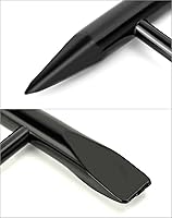 Vista 3 de QWORK Martillo astillador de soldadura, 2 paquetes de martillo de dos cabezas de 10.5 pulgadas con mango de resorte helicoidal, limpieza