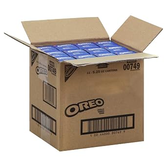 Kraft Nabisco Oreo Chocolate Cream Sandwich Cookies, 5.25 Ounce -- 12 per case.
