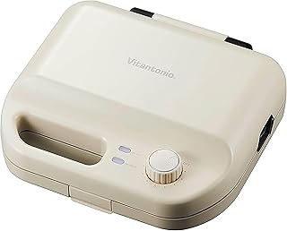 [ ビタントニオ 公式 ] ワッフル＆ホットサンドベーカー (VWH-50-I)【 2種類のプレート付き 】 ホットサンドメーカー 電気 ワッフル メーカー サンドイッチメーカー (アイボリー)