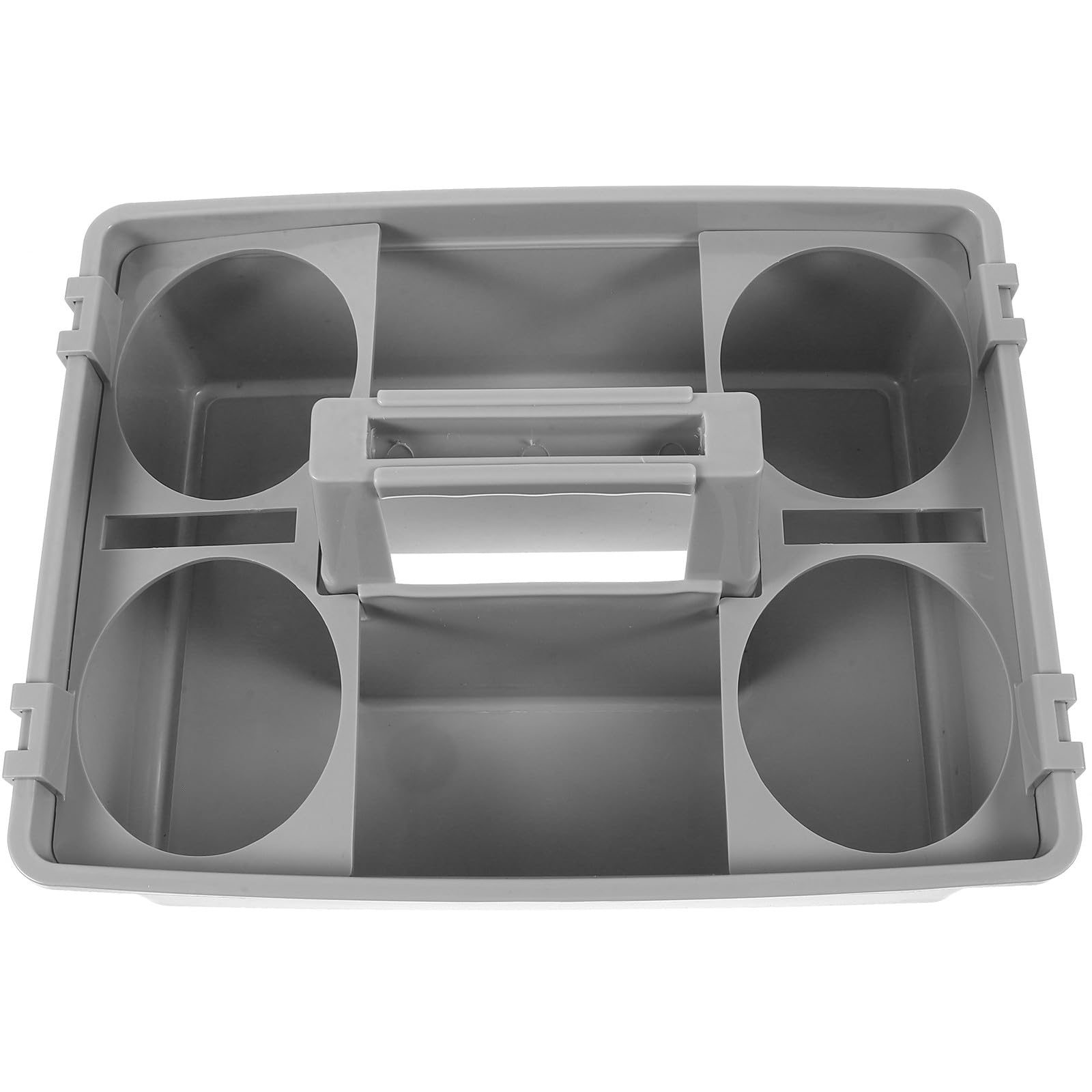 Cesta de Mano de Plástico Asa para Almacenamiento de Limpieza, Organizador de Herramientas Multiusos para Baño y Cocina, Cubo Portátil para Guardar Productos de Limpieza, Diseño