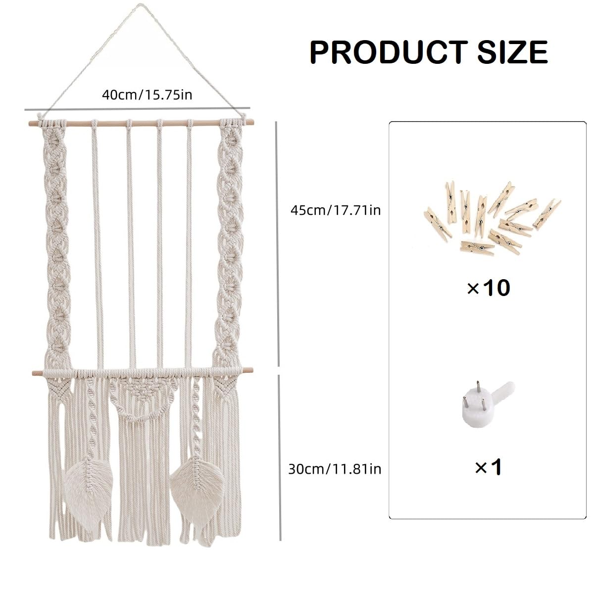 Gotetiso Photo à Suspendre Cadre Photo Mural Pêle Mêle