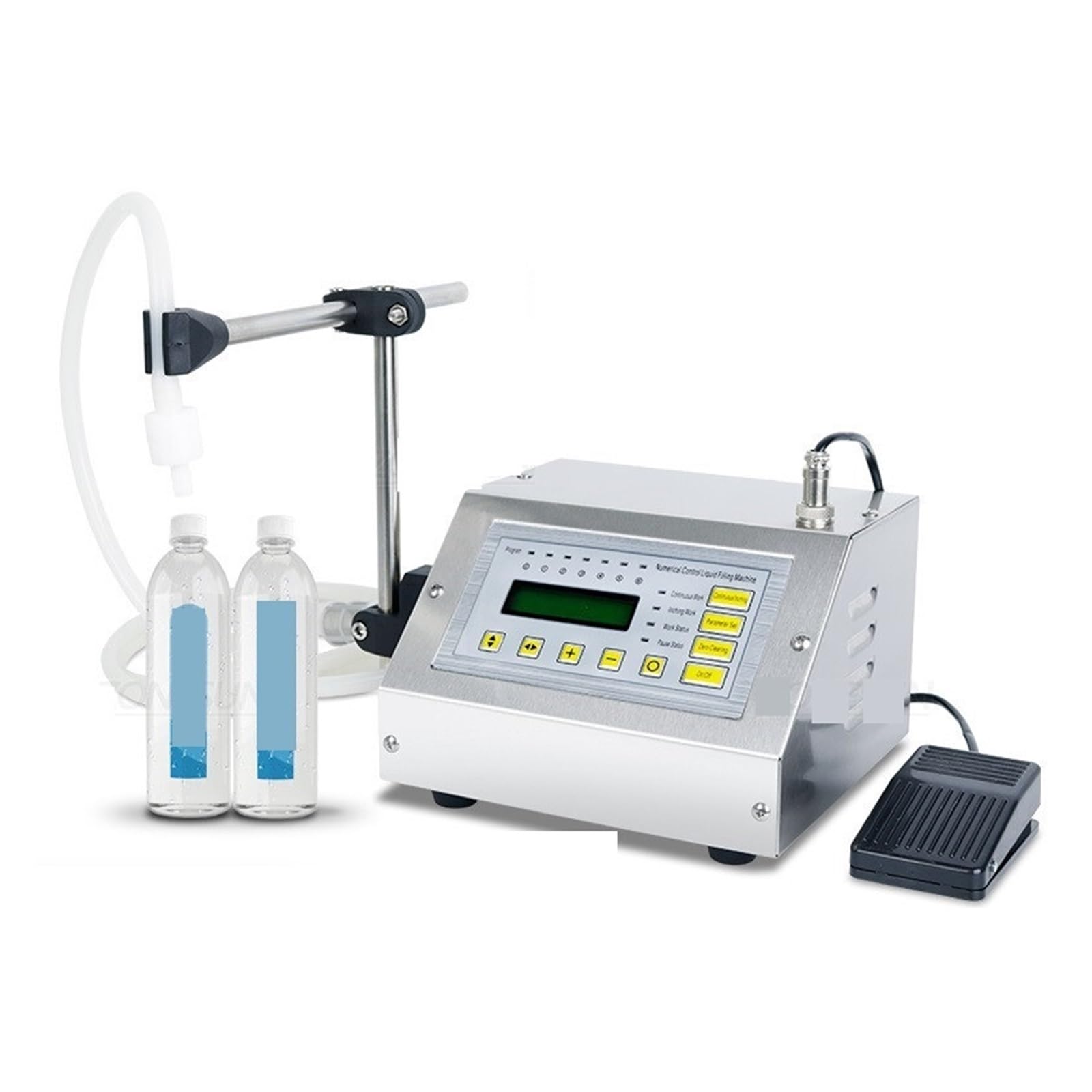 CUDTAPI - Small GFK-160A 5-3500ml Digital Control Liquid Juice Water Filling Machine Dosing Filler Bottle With Pedal Liquid Paste Filling Machine